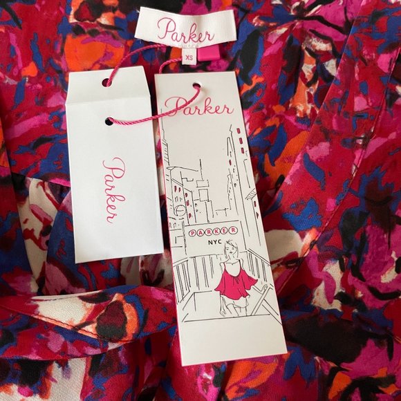 Julia Patterned SIlk Blend Blouse from Parker - Picture 6 of 8